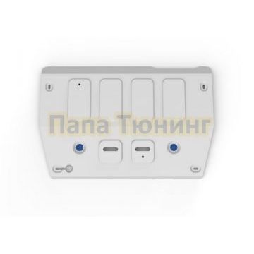 Защита картера + комплект крепежа Rival Алюминий FAW Bestune T55 V-1.5 робот 2021- бензин