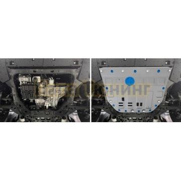 Защита картера и КПП + комплект крепежа Rival Алюминий GAC GS8 2023- V-2.0 АКПП 4WD