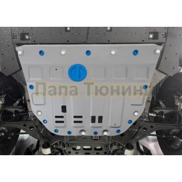 Защита картера и КПП + комплект крепежа Rival Алюминий GAC GS8 2023- V-2.0 АКПП 4WD