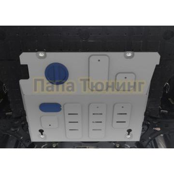 Защита картера + комплект крепежа Rival Алюминий Geely Emgrand SS11 V-1.5 2022- вариатор бензин