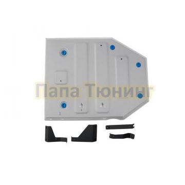 Защита бака + комплект крепежа Rival Алюминий Jetour X90 Plus V-1.6 Робот передний 2023-; Jetour Dashing V-1.5 Робот передний 2023-; Jetour X70 Plus V-1.5 Робот передний 2023-