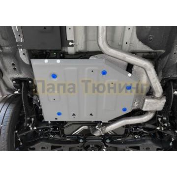 Защита бака + комплект крепежа Rival Алюминий Jetour X90 Plus V-1.6 Робот передний 2023-; Jetour Dashing V-1.5 Робот передний 2023-; Jetour X70 Plus V-1.5 Робот передний 2023-