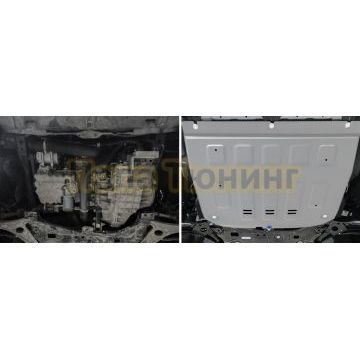 Защита картера + коплект крепежа Rival Алюминий Jetour X90 V-1.6 V-2.0 Робот передний 2023-; Jetour Dashing V-1.5 Робот передний 2023-; Jetour X70 V-1.6 Робот передний 2023-