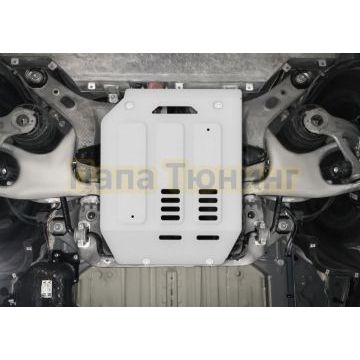 Защита заднего электродвигателя + комплект крепежа Rival Алюминий Voyah Free 2023-