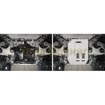 Защита заднего электродвигателя + комплект крепежа Rival Алюминий Voyah Free 2023-