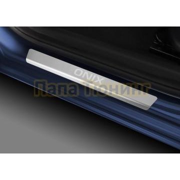 Накладки порогов Rival (4 шт.) Chevrolet Onix (2022-)
