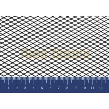 Защитная сетка радиатора 1000 х 500 R10 Alu черная. (1 шт.)