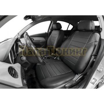 Авточехлы Skoda Octavia A8 с задним подлокотником (40/60) 2020- экокожа строчка