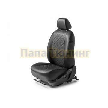 Авточехол на водительское сидение Chevrolet Niva (40/60) (LE+ GLS) 2016-2020/Lada Niva 2020-2021/Lada Niva Travel 2021- экокожа ромб