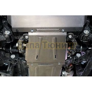 Защита переднего моста (алюминий) 4мм ТСС для Changan Hunter Plus 2023-