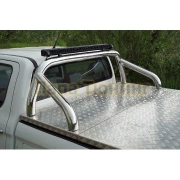 Защита кузова (для крышки) d76,1 мм со светодиодной фарой ТСС для Changan Hunter Plus 2023-