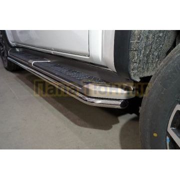 Защита порогов d42,4 мм ТСС для Changan Hunter Plus 2023-