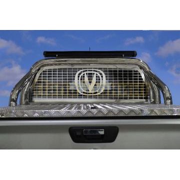 Защита кузова и заднего стекла (для крышки) d76,1 мм со светодиодной фарой ТСС для Changan Hunter Plus 2023-