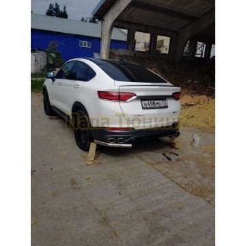 Уголки d57 Slitkoff для Geely Tugella 2020-