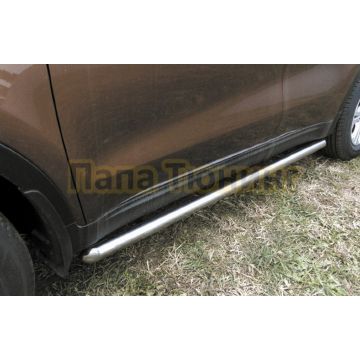 Защита порогов d57 Slitkoff для Geely Tugella 2020- Защита порогов d57 Slitkoff для Geely Tugella 2020-