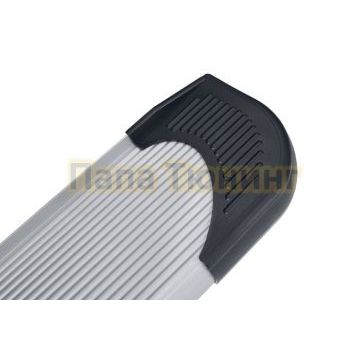 Пороги алюминиевые Optima Silver 1800 серебристые Slitkoff для Geely Tugella 2020-