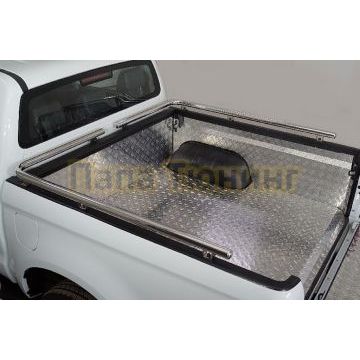 Рейлинг на кузов гнутый 42,4 мм (комплект) ТСС для JAC T8 Pro 2020-