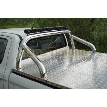 Защита кузова (для крышки) 76,1 мм со светодиодной фарой ТСС для JAC T8 Pro 2020-