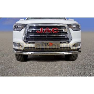 Защита передняя нижняя (с ДХО) 76,1 мм ТСС для JAC T8 Pro 2020-