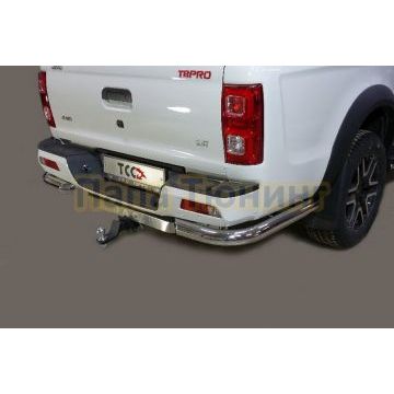 Защита задняя (уголки) 76,1 мм ТСС для JAC T8 Pro 2020-