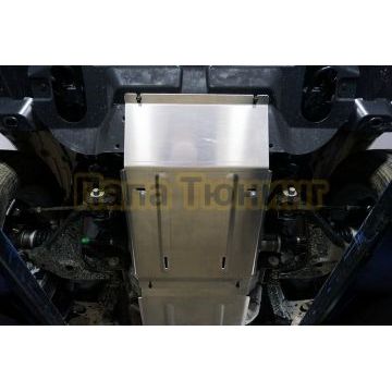 Защита картера и переднего моста (алюминий) 4мм ТСС для JAC T8 Pro 2020-