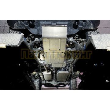 Защиты комплект (алюминий) 4мм (картера, переднего моста, КПП, раздаточной коробки, бака) ТСС для JAC T8 Pro 2020-