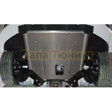 Защита картера и КПП (алюминий) 4мм ТСС для Baic U5 Plus Luxury 2023-