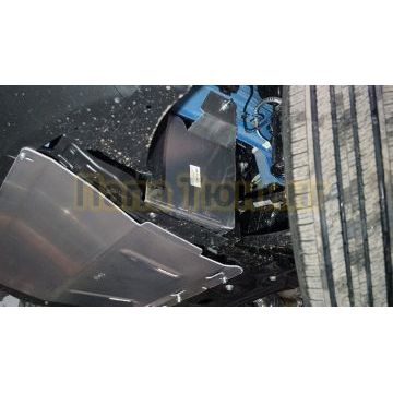 Защита двигателя левая (КПП) (алюминий) 2 мм ТСС для Kaiyi X3 pro 2023-