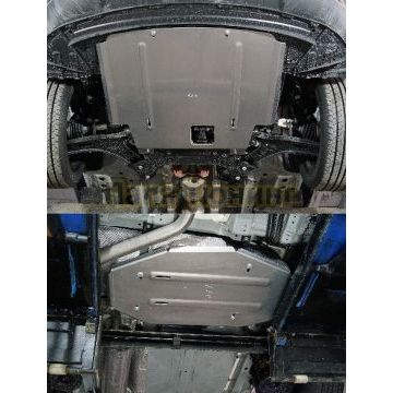 Защиты комплект (алюминий) 4мм (картер, кпп, бак) ТСС для BAIC X35 2023- Защиты комплект (алюминий) 4мм (картер, кпп, бак) ТСС для BAIC X35 2023-