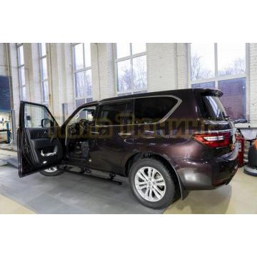 Пороги выдвижные электрические ОЕМ для Nissan Patrol VI 2010-