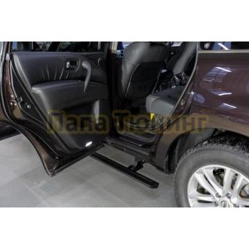 Пороги выдвижные электрические ОЕМ для Nissan Patrol VI 2010-