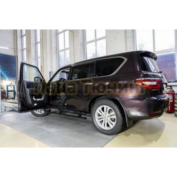 Пороги выдвижные электрические ОЕМ для Nissan Patrol VI 2010-