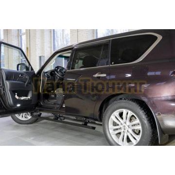 Пороги выдвижные электрические ОЕМ для Nissan Patrol VI 2010-