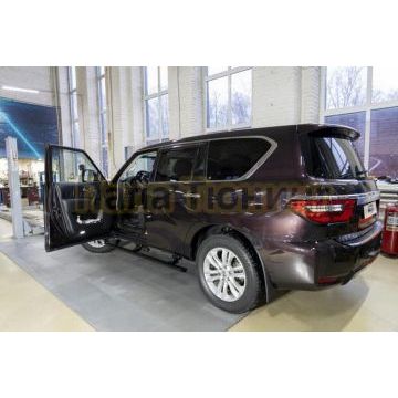 Пороги выдвижные электрические ОЕМ для Nissan Patrol VI 2010-
