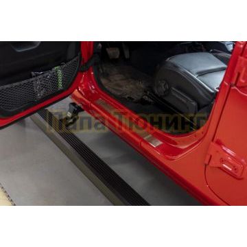 Пороги выдвижные электрические ОЕМ для JEEP Wrangler 4d JK (2007-2018)