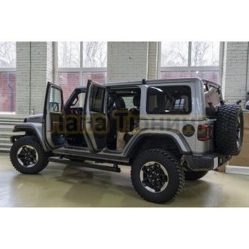 Пороги выдвижные электрические ОЕМ для JEEP Wrangler 4d JK (2007-2018)