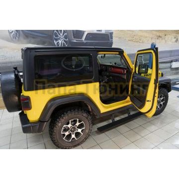 Пороги выдвижные электрические ОЕМ для JEEP Wrangler 3d 2018-