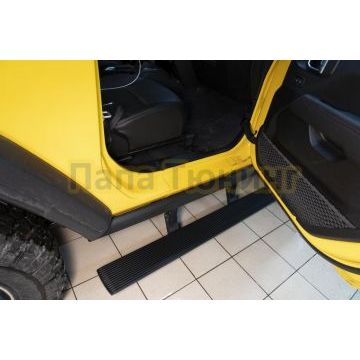 Пороги выдвижные электрические ОЕМ для JEEP Wrangler 3d 2018-