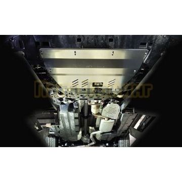 Защиты комплект (алюминий) 4мм (картер и кпп, топливопровода) ТСС для GAC GS8 2023- Защиты комплект (алюминий) 4мм (картер и кпп, топливопровода) ТСС для GAC GS8 2023-