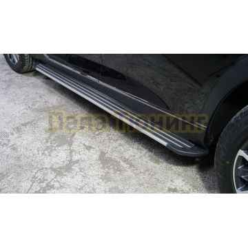 Пороги алюминиевые "Slim Line Silver" 1920 мм ТСС для GAC GS8 2023-/GAC GS8 Hybrid 2023- Пороги алюминиевые "Slim Line Silver" 1920 мм ТСС для GAC GS8 2023-/GAC GS8 Hybrid 2023-