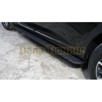 Пороги алюминиевые "Slim Line Black" 1920 мм ТСС для GAC GS8 2023-/GAC GS8 Hybrid 2023- Пороги алюминиевые "Slim Line Black" 1920 мм ТСС для GAC GS8 2023-/GAC GS8 Hybrid 2023-