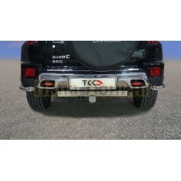 Защита задняя (уголки) 60,3 мм ТСС для Baic BJ40 2023-