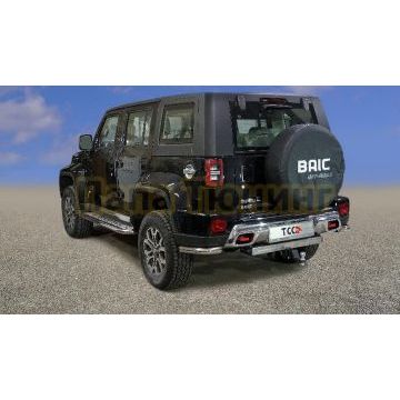 Защита задняя (уголки) 60,3 мм ТСС для Baic BJ40 2023-