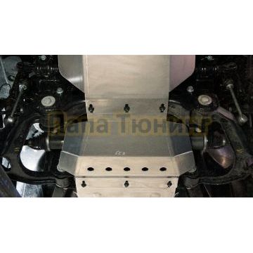 Защита картера (алюминий) 4мм ТСС для Baic BJ40 2023-