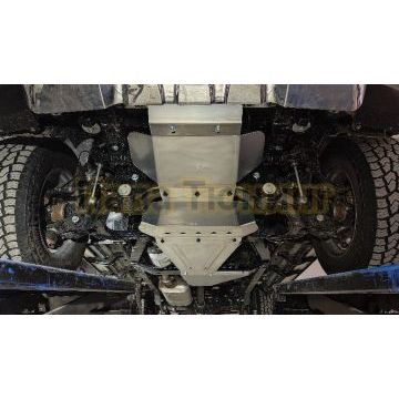 Защиты комплект (алюминий) 4мм (радиатора, картера, АКПП, раздатки) ТСС для Baic BJ40 2023-