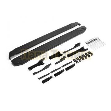 Порог-площадка "Black Start" F193ALB + комплект крепежа, RIVAL,Exeed VX 2021-