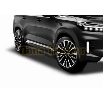 Порог-площадка "Black Start" F193ALB + комплект крепежа, RIVAL,Exeed VX 2021-