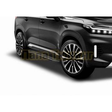 Порог-площадка "Premium" A193ALP + комплект крепежа, RIVAL, Exeed VX 2021-