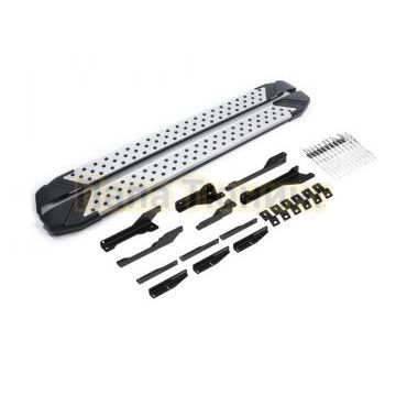 Порог-площадка "Bmw-Style" D193AL + комплект крепежа, RIVAL, Exeed VX 2021-