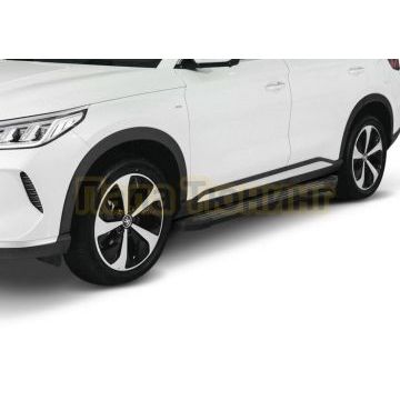 Порог-площадка "Black Start" F180ALB + комплект крепежа, RIVAL, BYD Song Plus 2023-